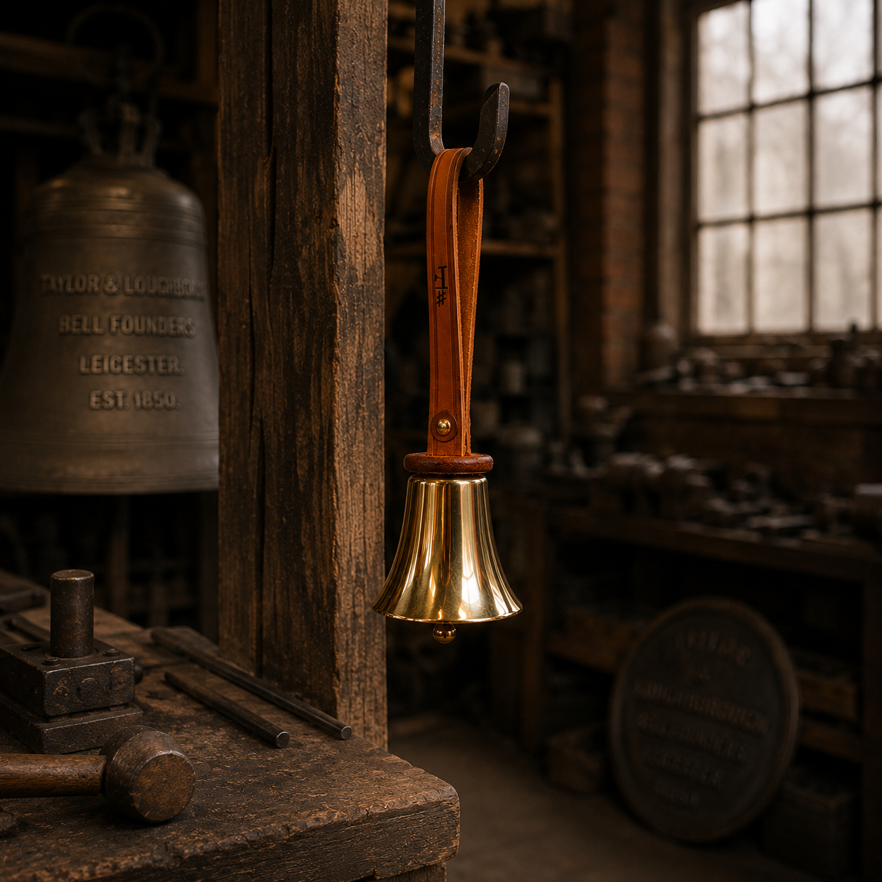 Small Leather Handbell - Tuned F#